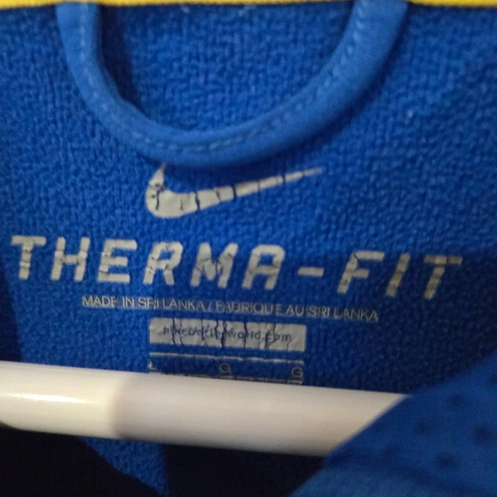Nike VTG Y2K‎ Livestrong Therma-FIT Hoodie Mens Large Blue Logo Sweatshirt